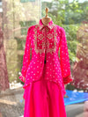 Pink Bandhej Palazzo Set