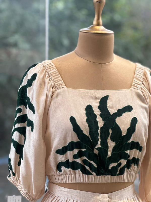 Off White Palazzo Set