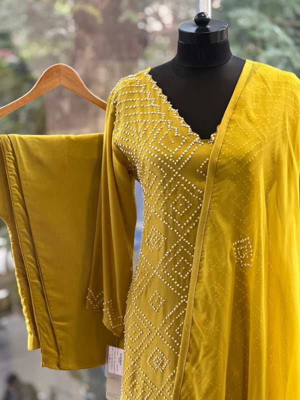 Jaal knot work kurta