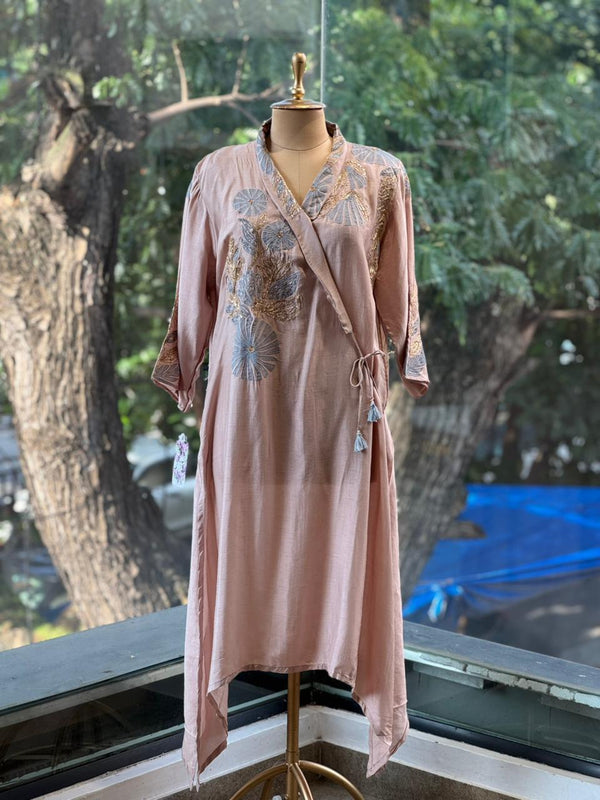 Beige Patch Work Co Ord