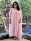 Baby Pink Mul Chanderi Suit