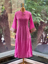 Pure Cotton Self-Weaving Lines Kurta Set with Kota Doria Dupatta