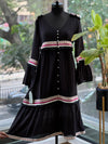 Black V Neck Tunic