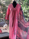 Pink Hand Painted Suit