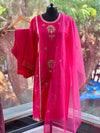 Pink Gota Work Dupatta Set
