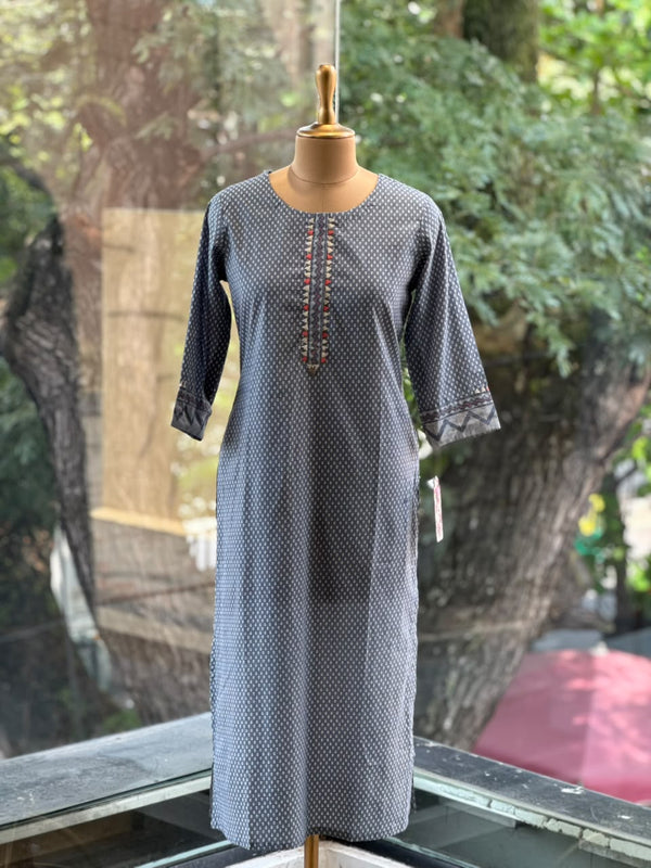 Grey Printed Co Ord