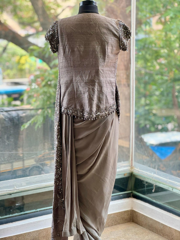 Gray Designer Made Drape