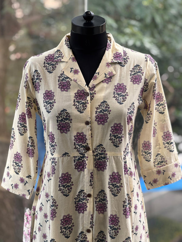 Cream A-Line Tunic