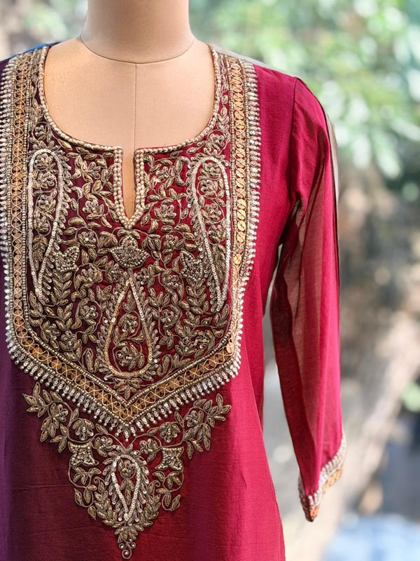 Maroon Shaded Co Ord