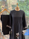 Black Embroidered Co Ord