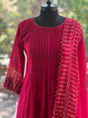 Maroon Pintux Yolk Suit Set