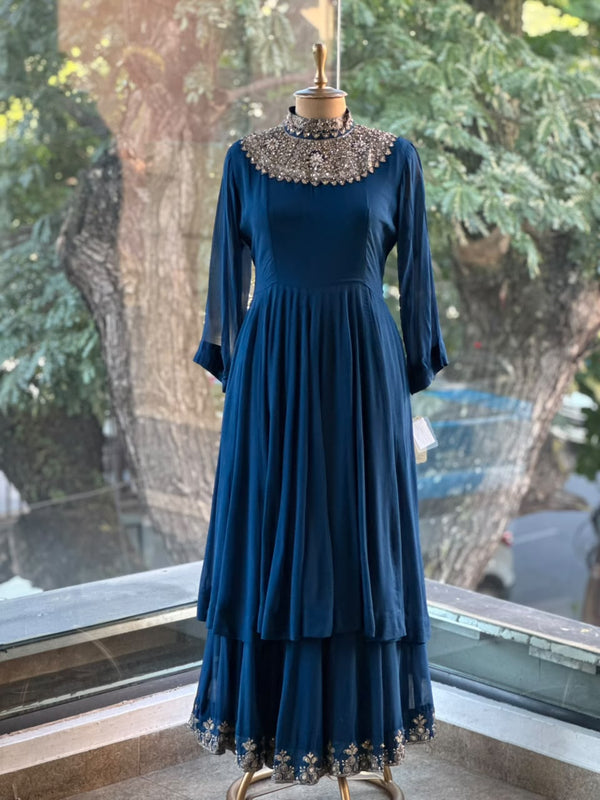 Blue Sharara Set