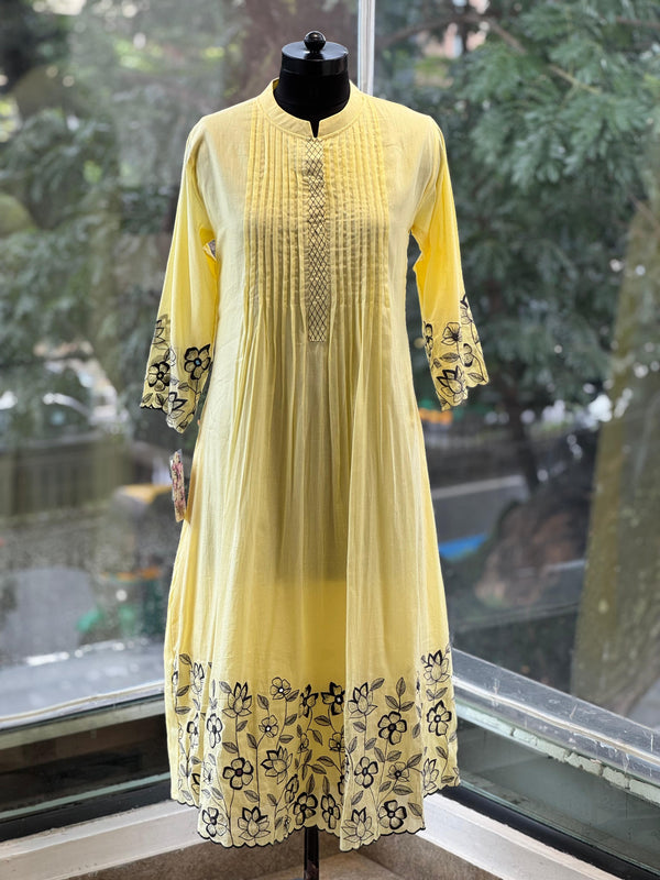 Yellow Pin-Tux Yolk Tunic