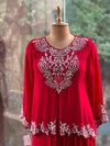 Red Skirt Set