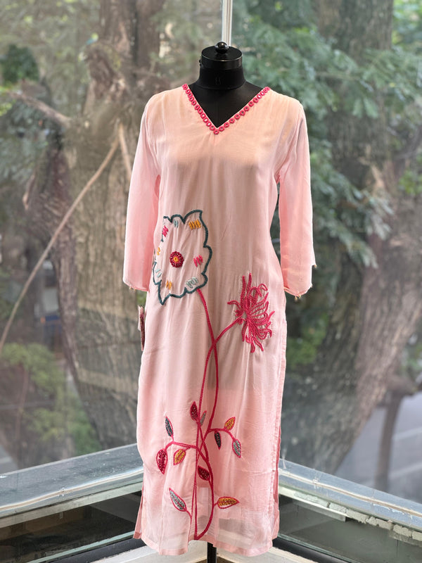 Light Pink Dupatta Set