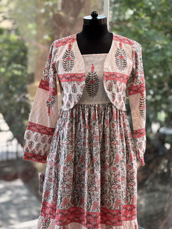 Pink Block Print Tunic