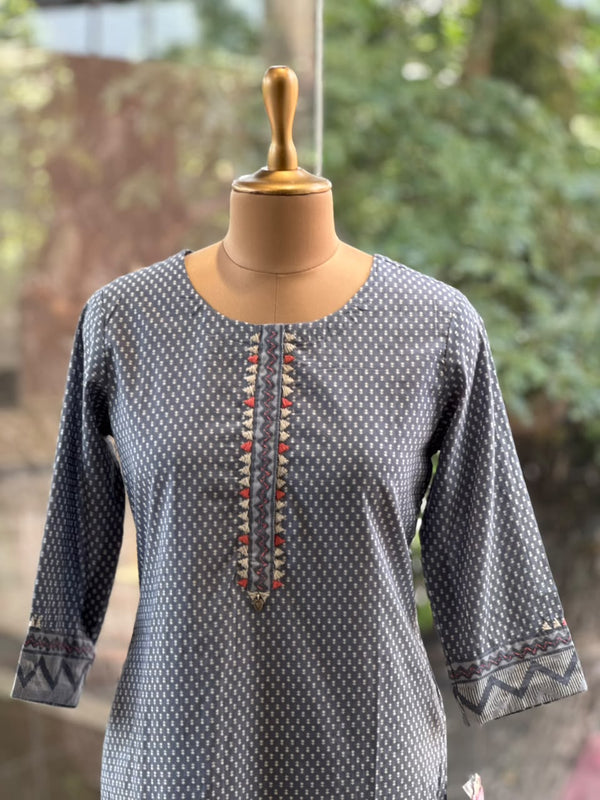 Grey Printed Co Ord