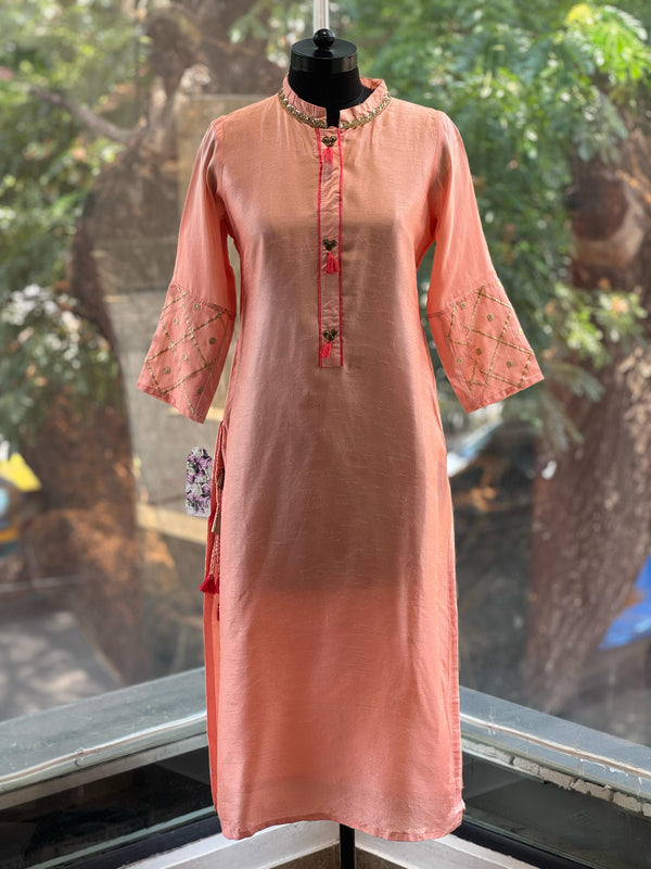 Pink Banarasi Dupatta Set