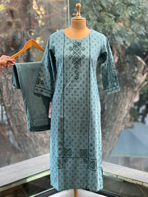 Blue Mirror Work Co Ord