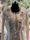 Off White Jacket Style Gown