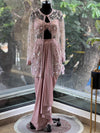 Pink Jacket Style Skirt Set