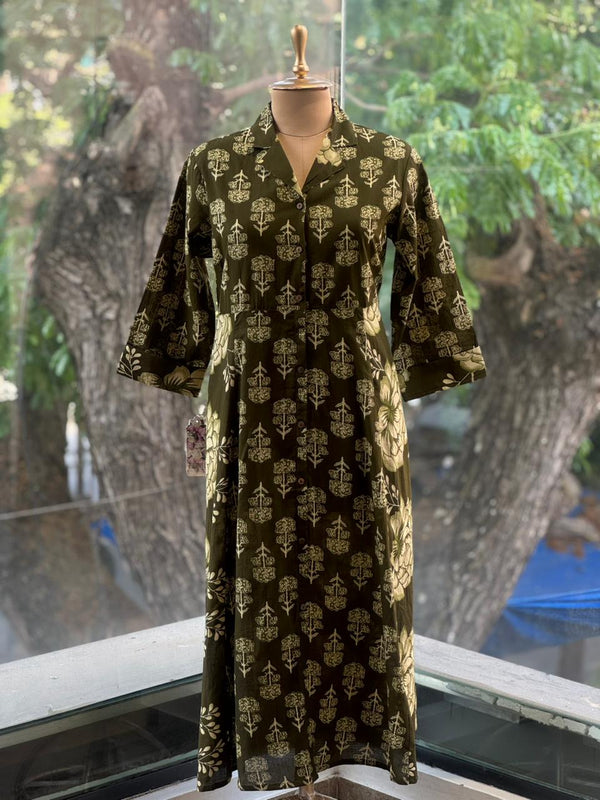 Green Printed Tunic