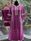 Purple Bandhej Print Co Ord