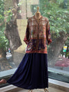 Navy Blue Harem Pants Set