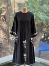 Black Embroidered Co Ord