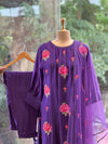 Purple Hand Weaving Suit