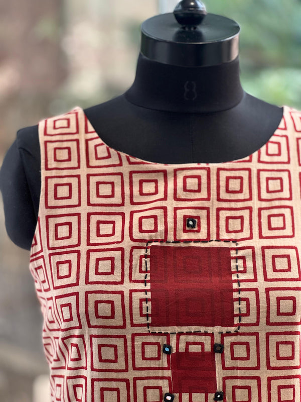 Printed Sleeveless Co Ord