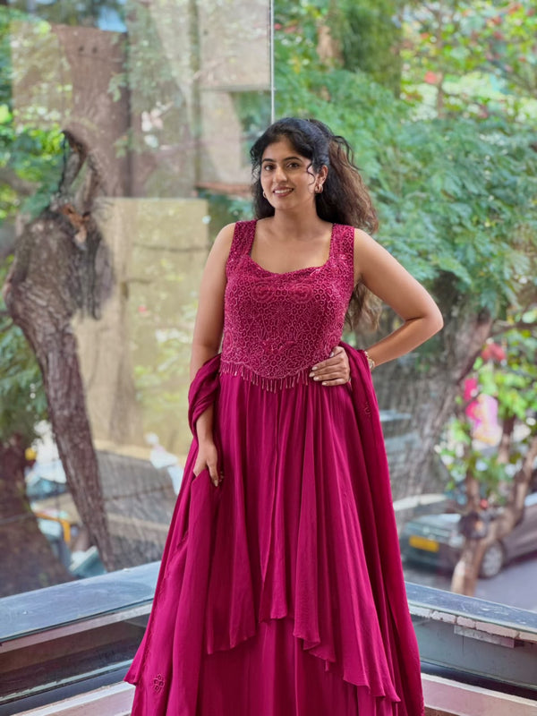 Maroon Gown