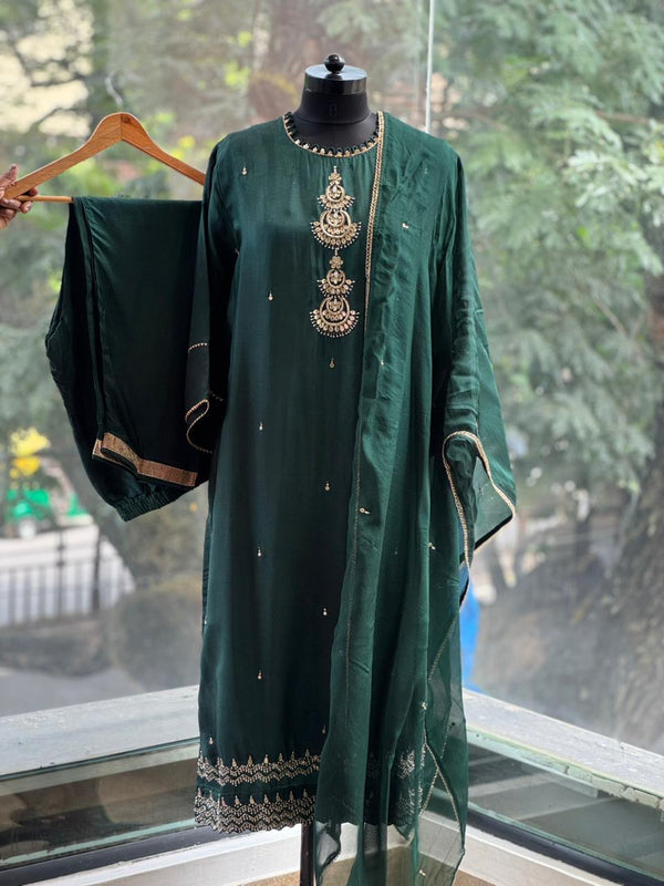 Bottle Green Suit