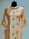 Peach Embroidered Gown