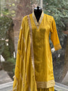 Greenish Yellow Sharara Set