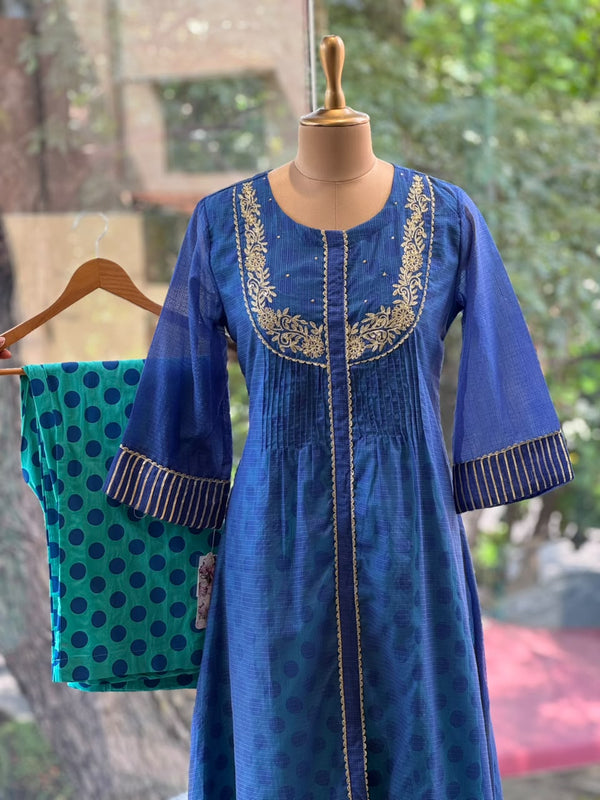 Royal Blue Polka Dot Co Ord