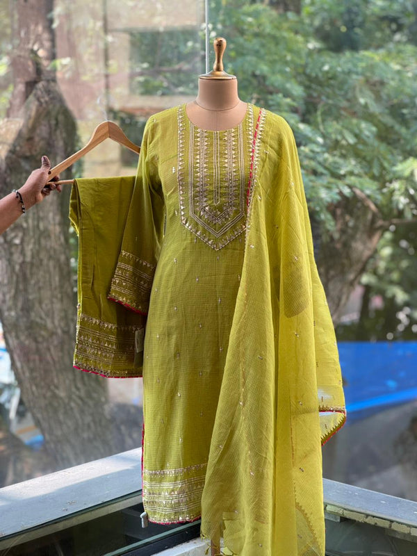 Fluorescent Green Kota Suit