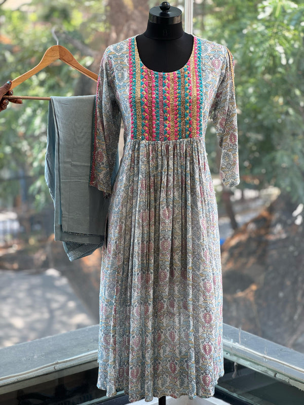 Gray Printed Co Ord