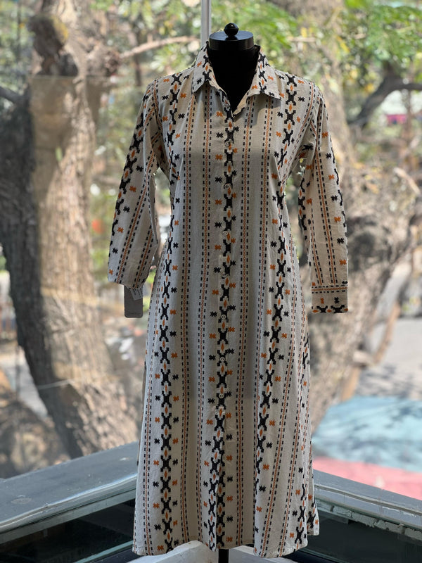 Off White Weaving Co Ord