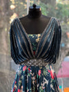 Blue Floral Gown