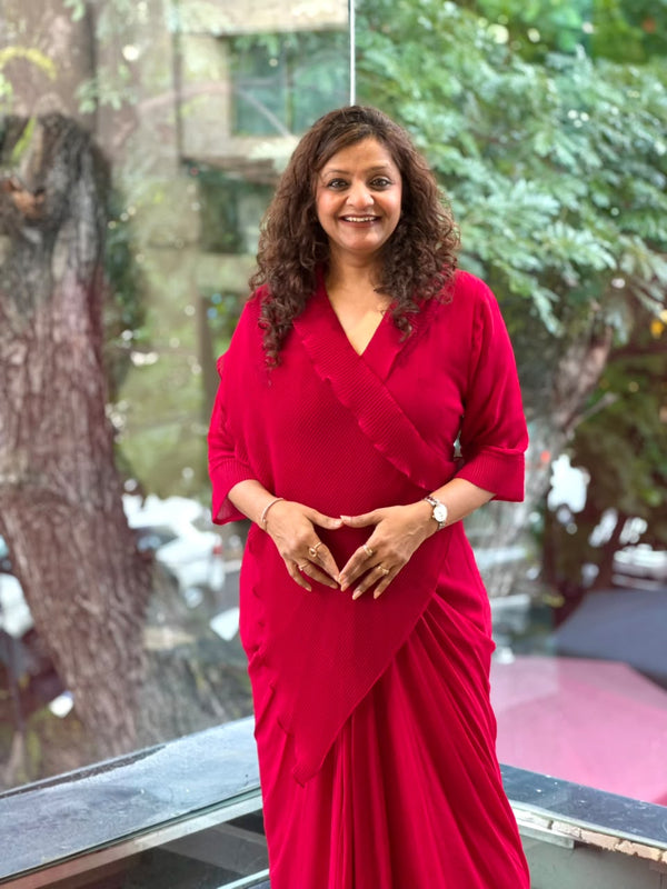 Maroonish Red Crush Tunic