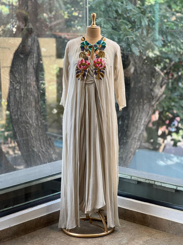 Off White Jacket Set