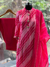 Pink Leheriya Suit