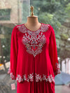 Red Skirt Set