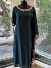 Blue Designer Made Kaftan Co Ord