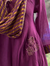 Purple Cowl Neck Co Ord