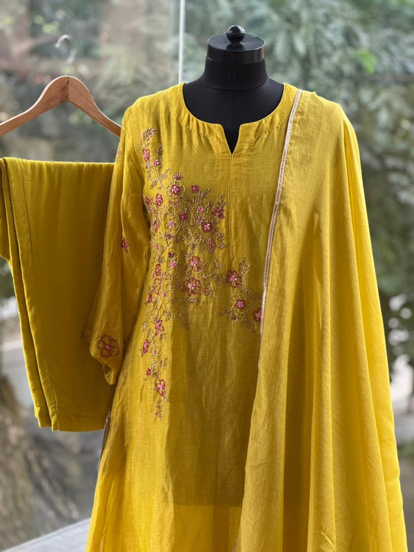 Mustard Mul Suit