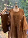 Brown Mul Chanderi Suit