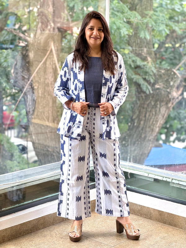 Blue Jacket Style Co Ord