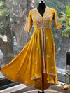 Yellow Designer Made Anarakali Set